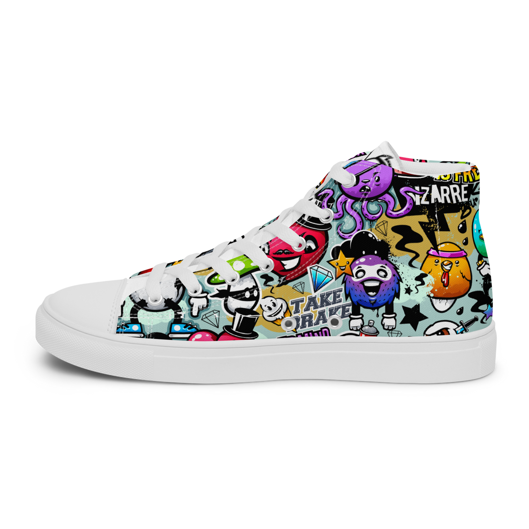 Sneakers alte in tela da uomo CARTOON - Gufetto Brand 