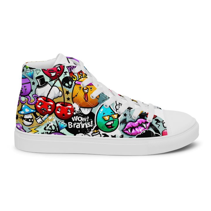 Sneakers alte in tela da uomo CARTOON - Gufetto Brand 