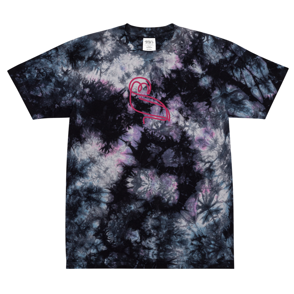 T-shirt oversize con tie dye Gufetto - Gufetto Brand 