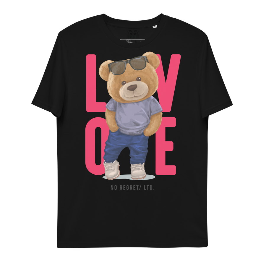 Maglietta in cotone organico unisex LOVE - Gufetto Brand 