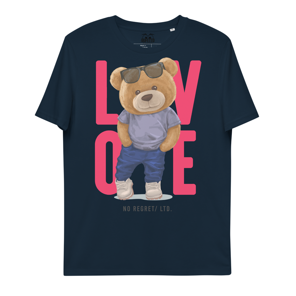 Maglietta in cotone organico unisex LOVE - Gufetto Brand 