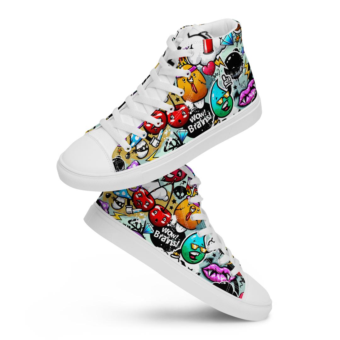 Sneakers alte in tela da donna Cartoon - Gufetto Brand 