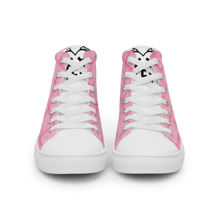 Sneakers alte in tela da donna PINK PIG - Gufetto Brand 