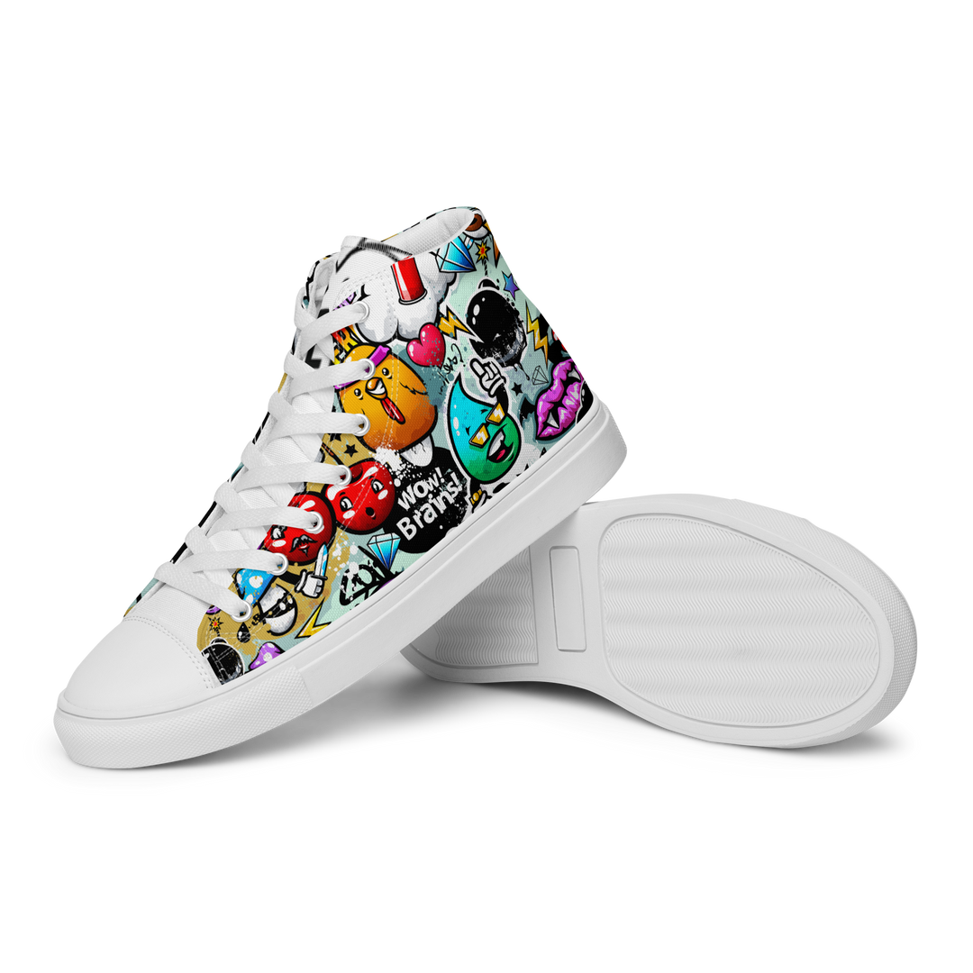 Sneakers alte in tela da donna Cartoon - Gufetto Brand 