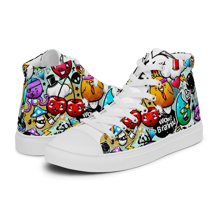 Sneakers alte in tela da donna Cartoon - Gufetto Brand 