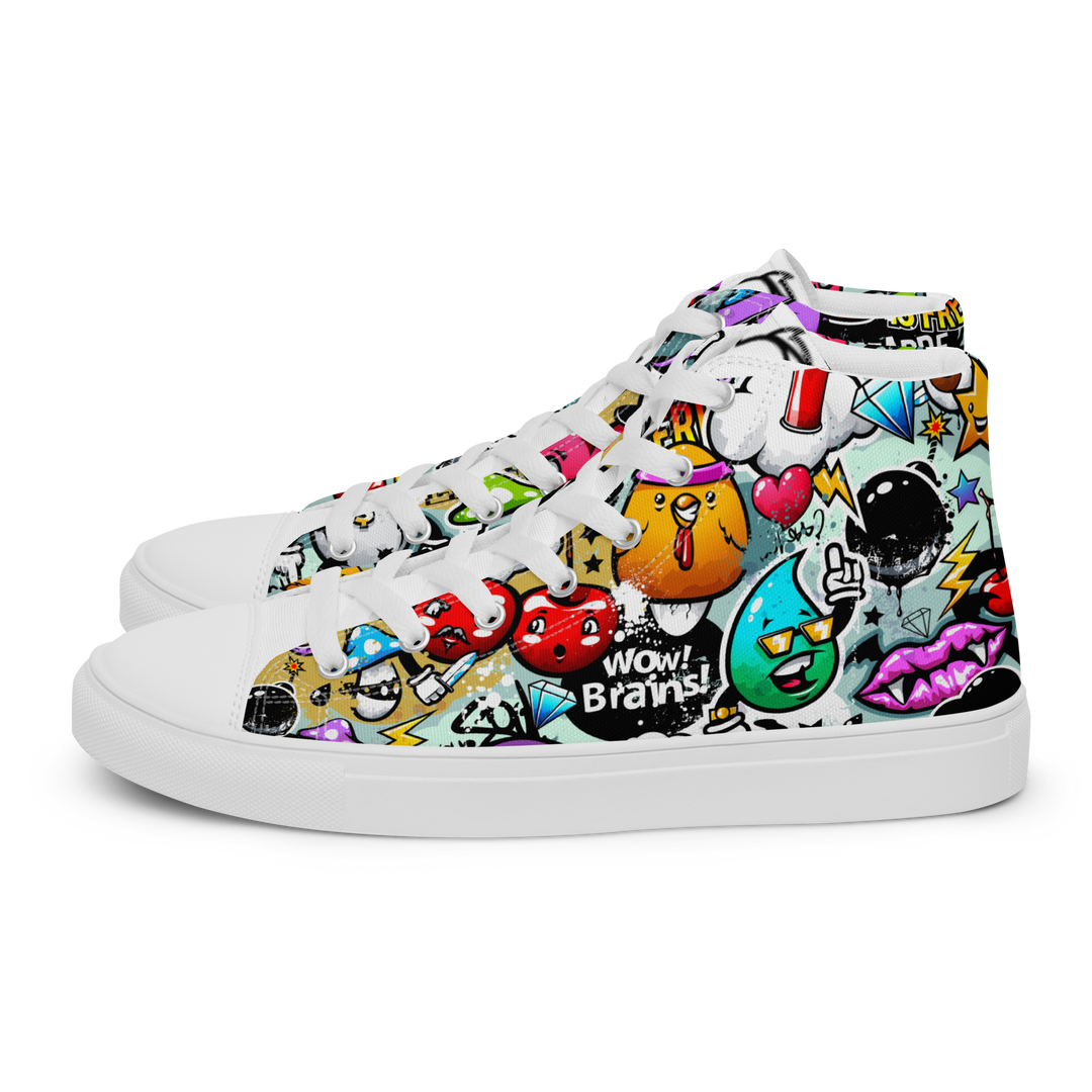 Sneakers alte in tela da donna Cartoon - Gufetto Brand 