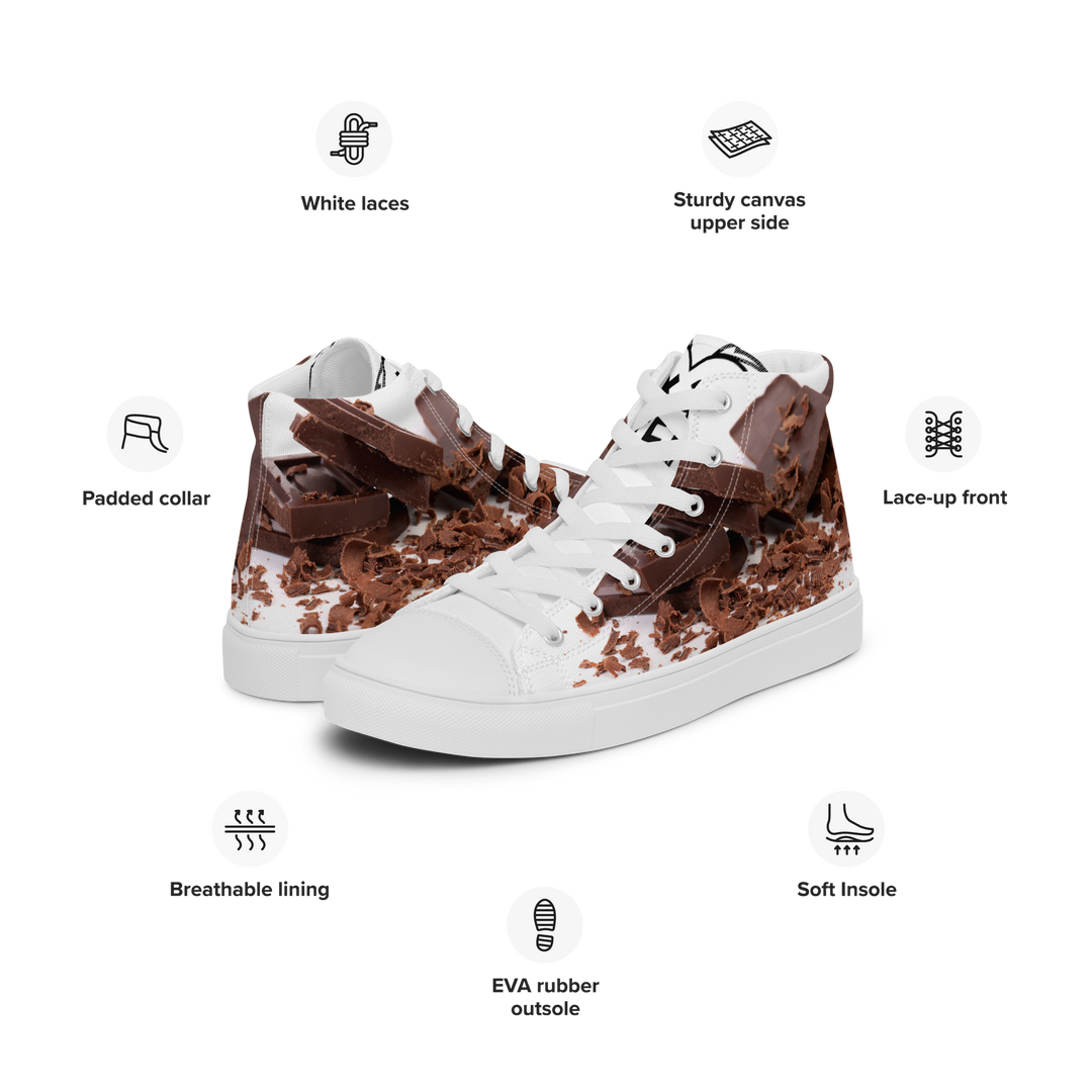 Sneakers alte in tela da donna CHOCOLATE - Gufetto Brand 