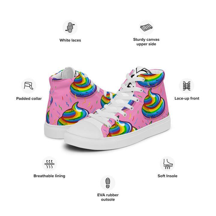 Sneakers alte in tela da donna CACCHINA UNICORN - Gufetto Brand 