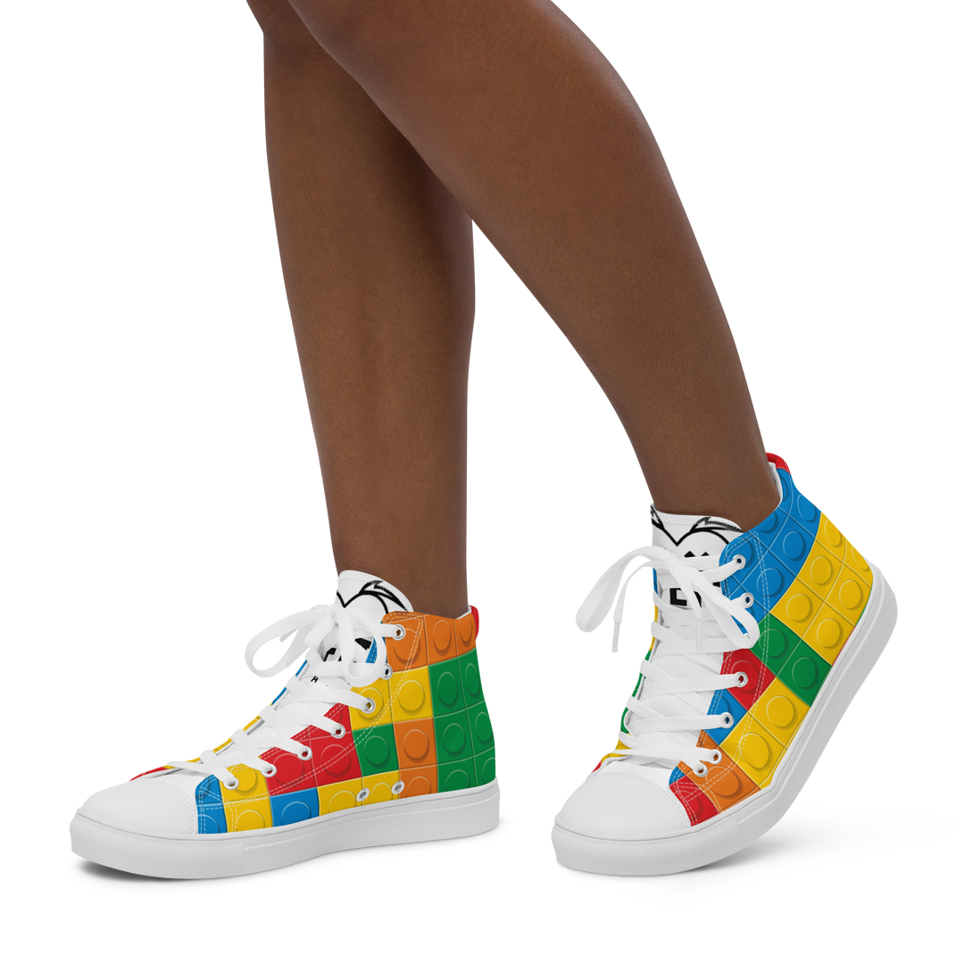 Sneakers alte in tela da donna LEGO EDITION - Gufetto Brand 