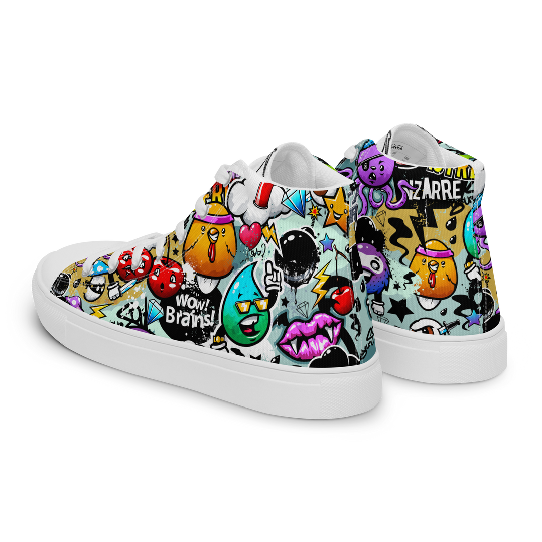 Sneakers alte in tela da donna Cartoon - Gufetto Brand 