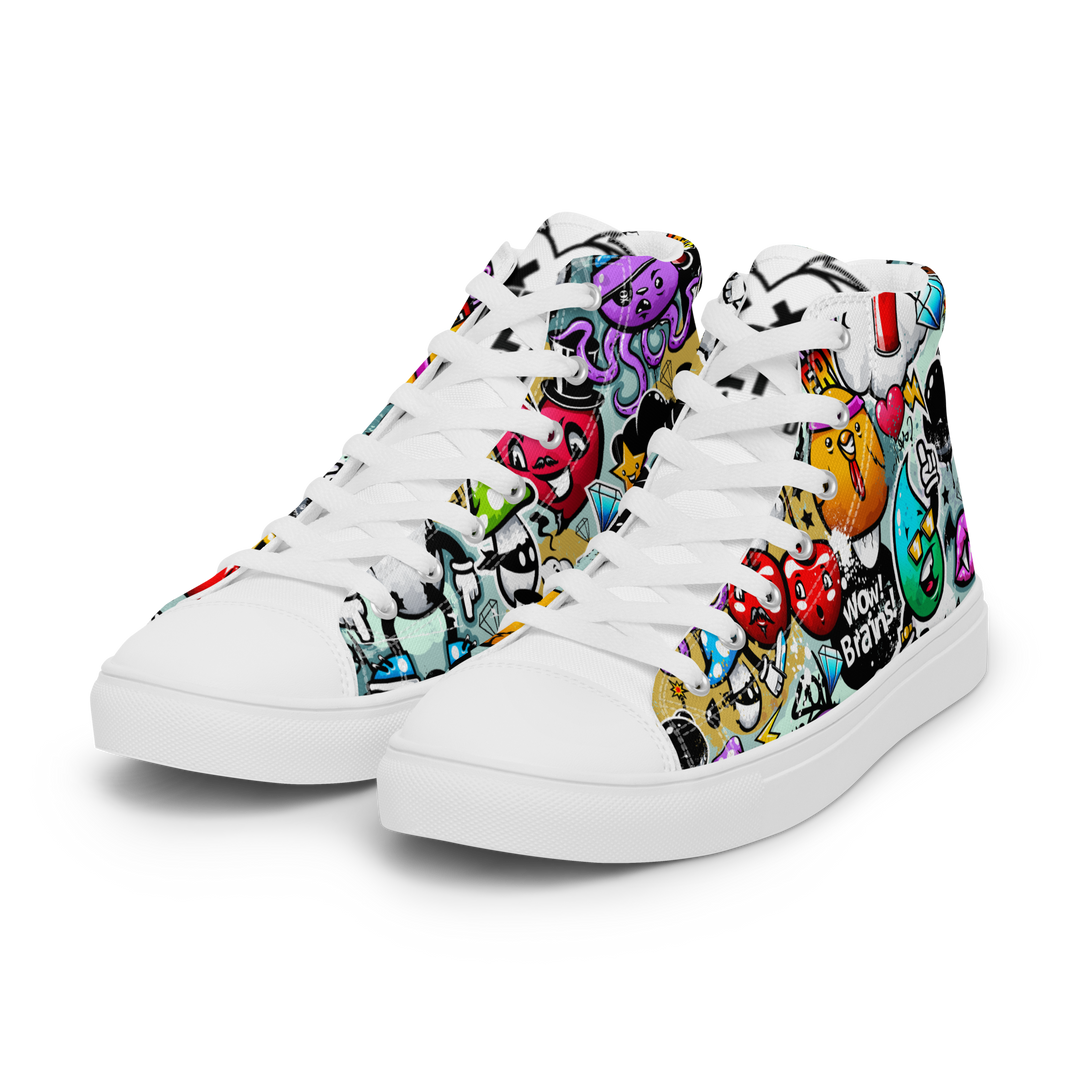 Sneakers alte in tela da donna Cartoon - Gufetto Brand 