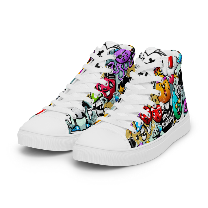 Sneakers alte in tela da donna Cartoon - Gufetto Brand 