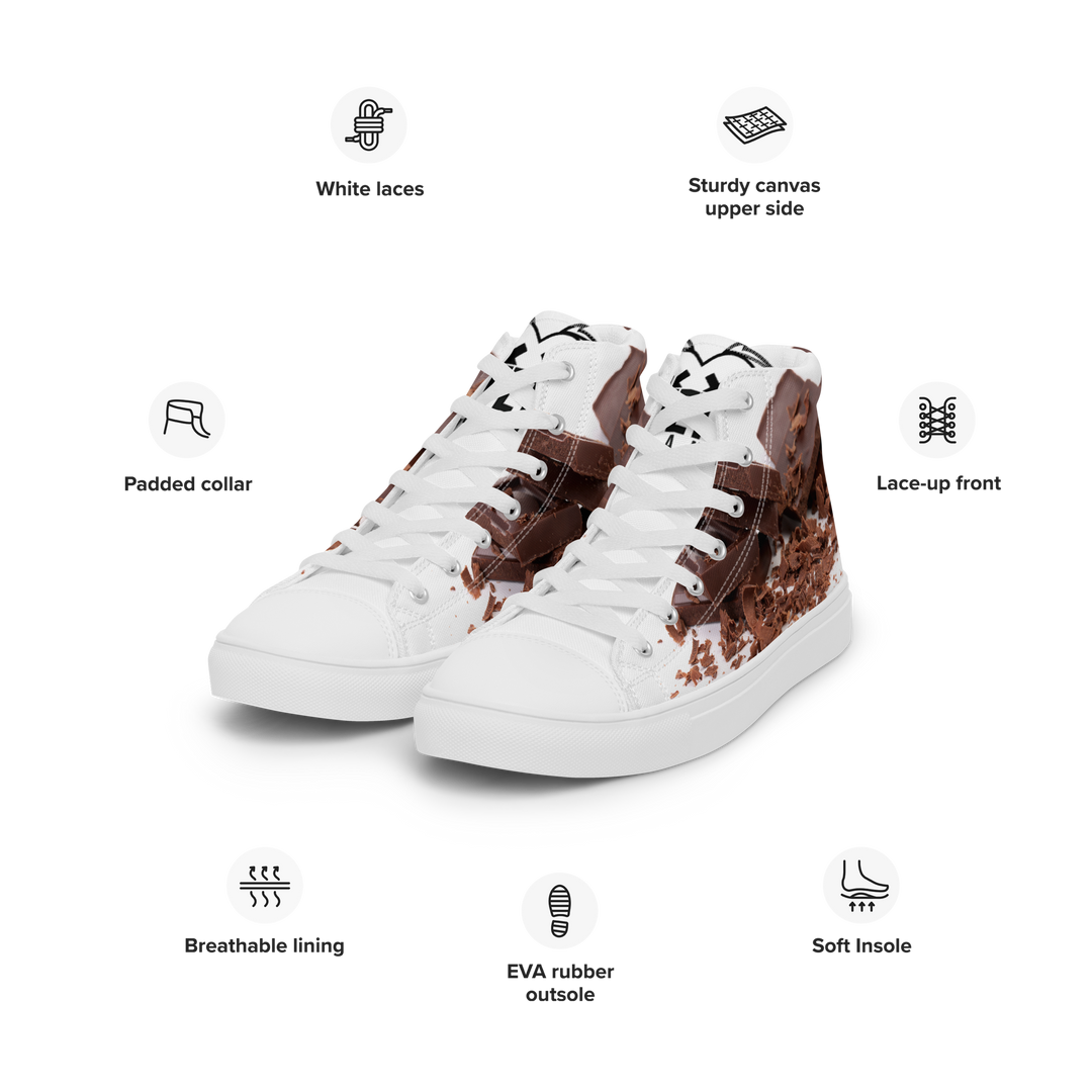 Sneakers alte in tela da donna CHOCOLATE - Gufetto Brand 