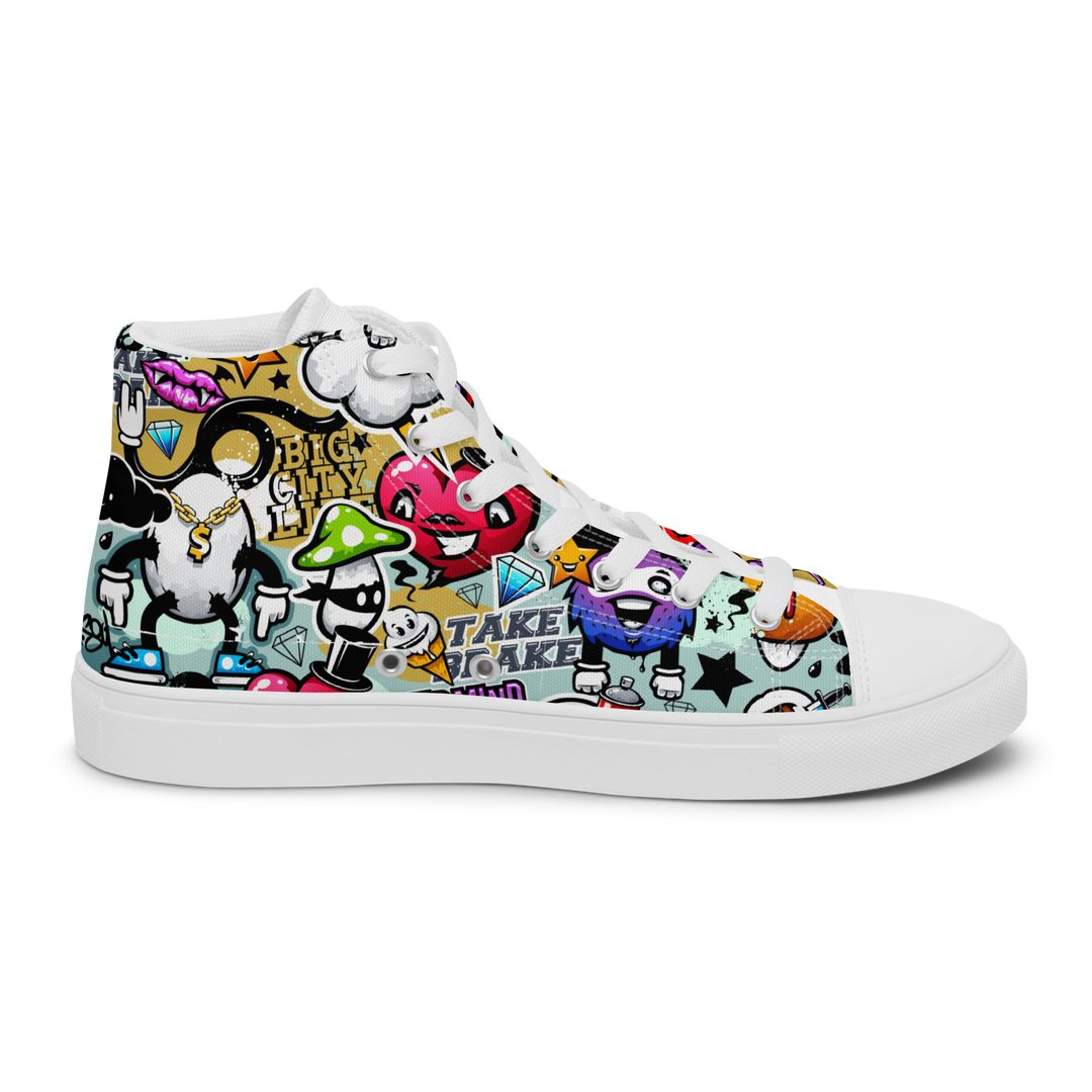 Sneakers alte in tela da donna Cartoon - Gufetto Brand 