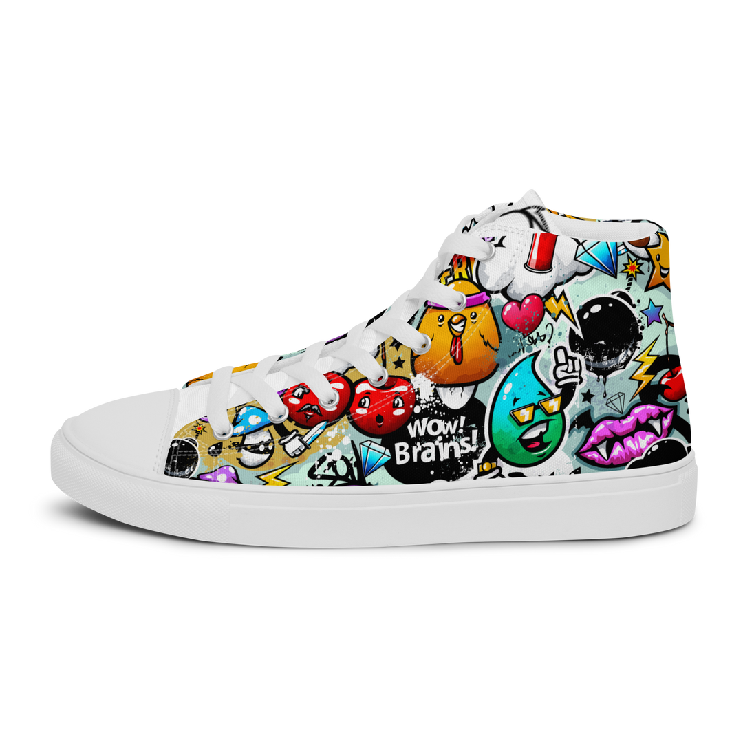 Sneakers alte in tela da donna Cartoon - Gufetto Brand 