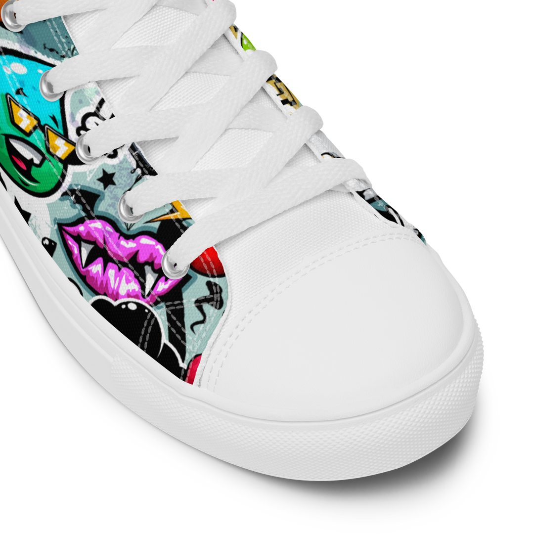 Sneakers alte in tela da donna Cartoon - Gufetto Brand 