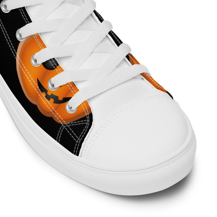 Sneakers alte in tela da donna HALLOWEEN BLACK EDITION - Gufetto Brand 