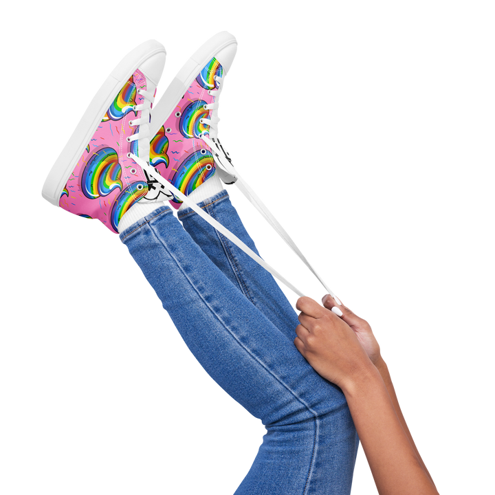 Sneakers alte in tela da donna CACCHINA UNICORN - Gufetto Brand 