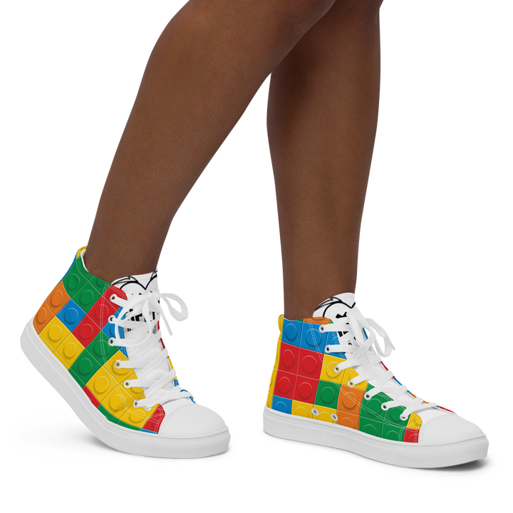 Sneakers alte in tela da donna LEGO EDITION - Gufetto Brand 