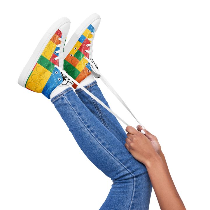 Sneakers alte in tela da donna LEGO EDITION - Gufetto Brand 