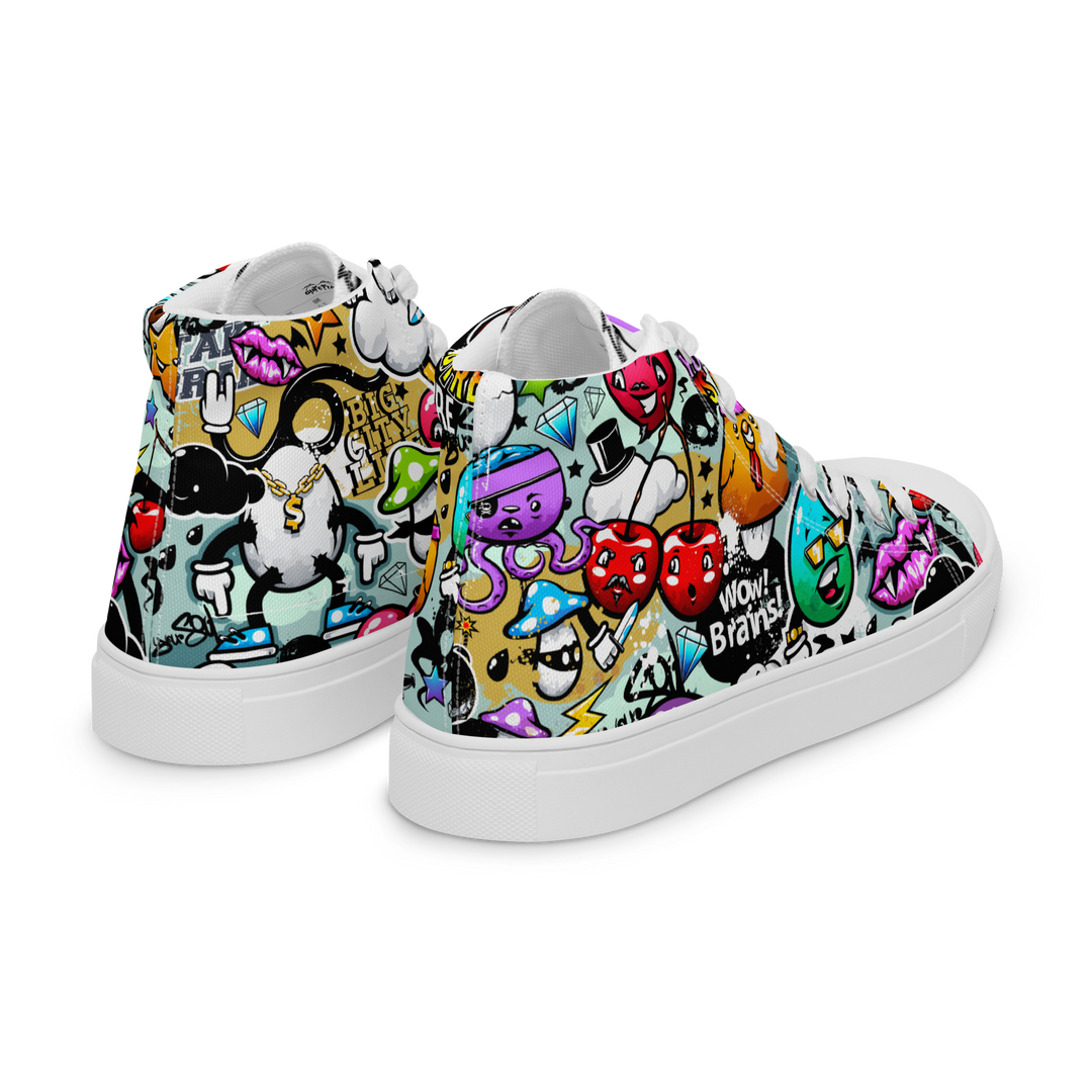 Sneakers alte in tela da donna Cartoon - Gufetto Brand 