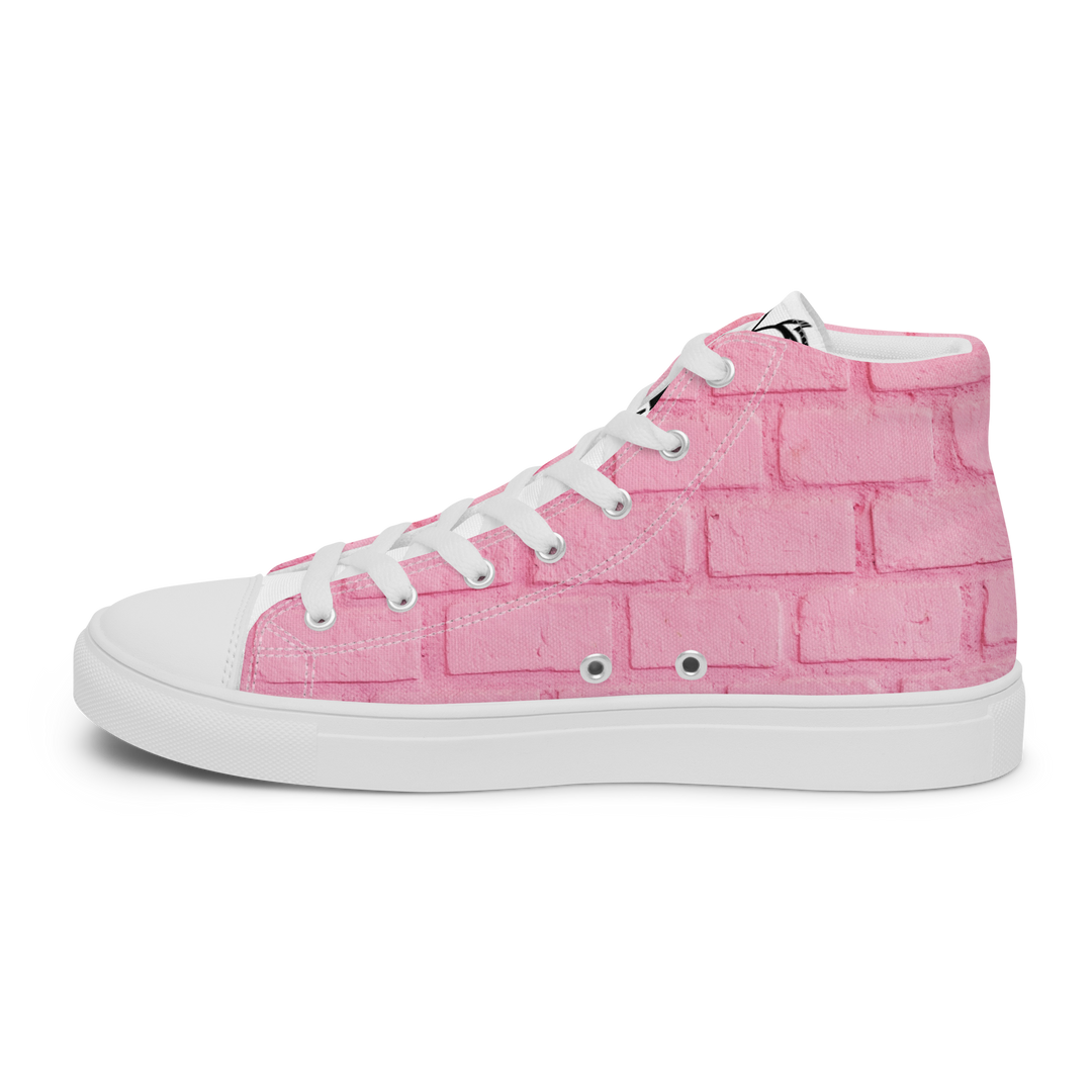 Sneakers alte in tela da donna PINK PIG - Gufetto Brand 