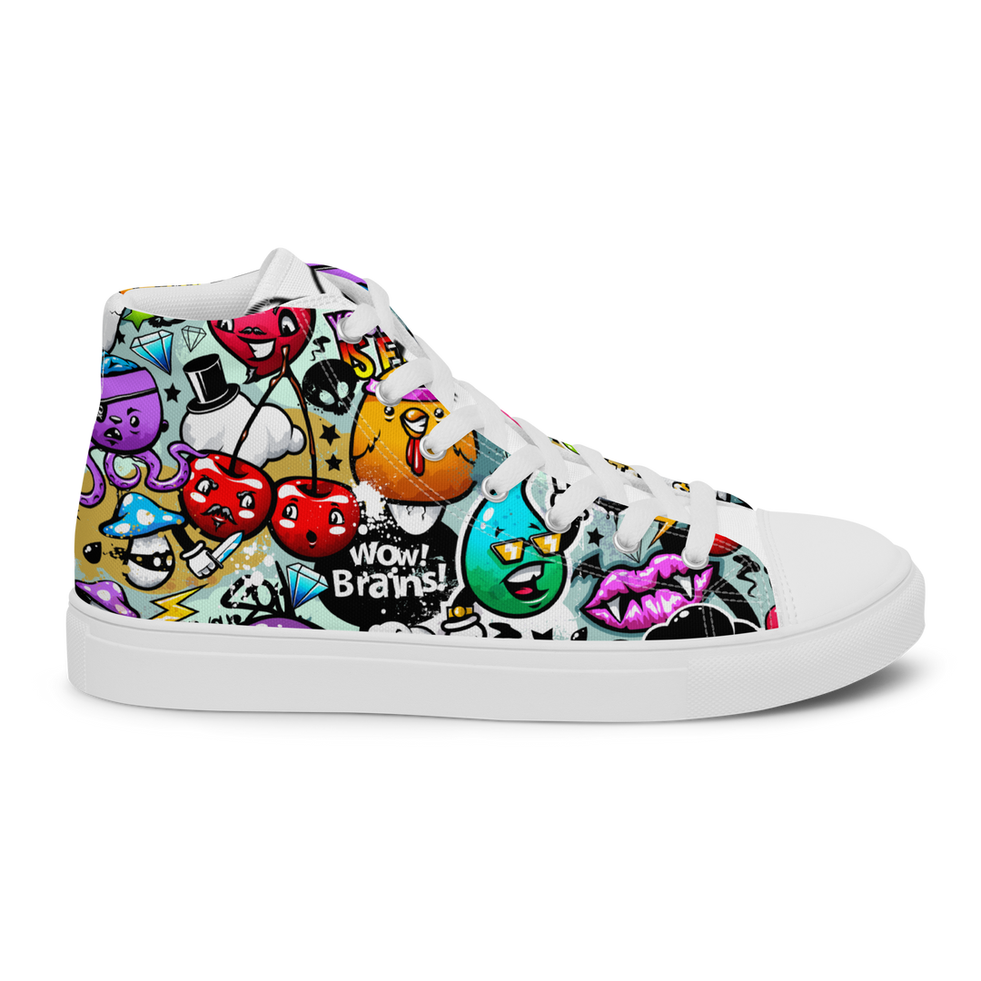 Sneakers alte in tela da donna Cartoon - Gufetto Brand 