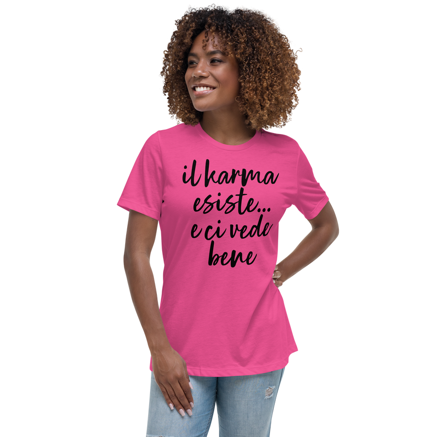 T-shirt relaxed fit donna Karma - Gufetto Brand 